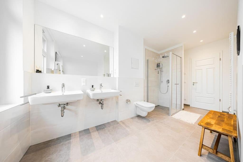 Stylisches Zentrales City-Apartment Mit 2 Balkonen Lipsko Exteriér fotografie