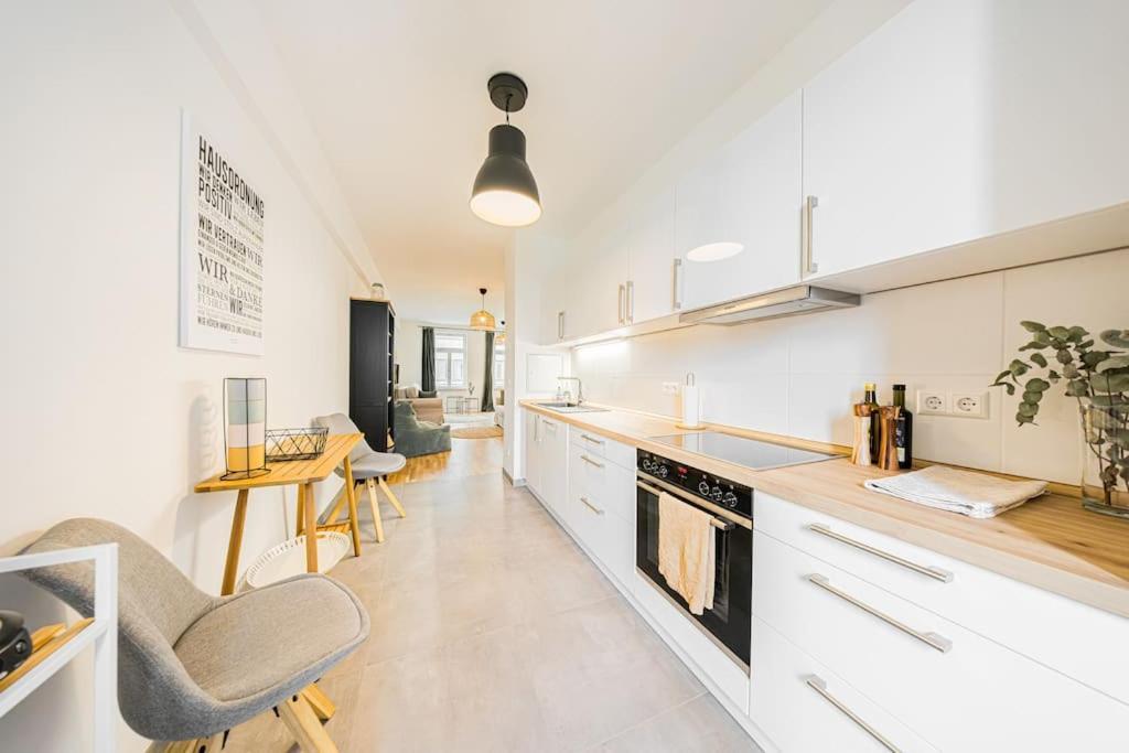 Stylisches Zentrales City-Apartment Mit 2 Balkonen Lipsko Exteriér fotografie