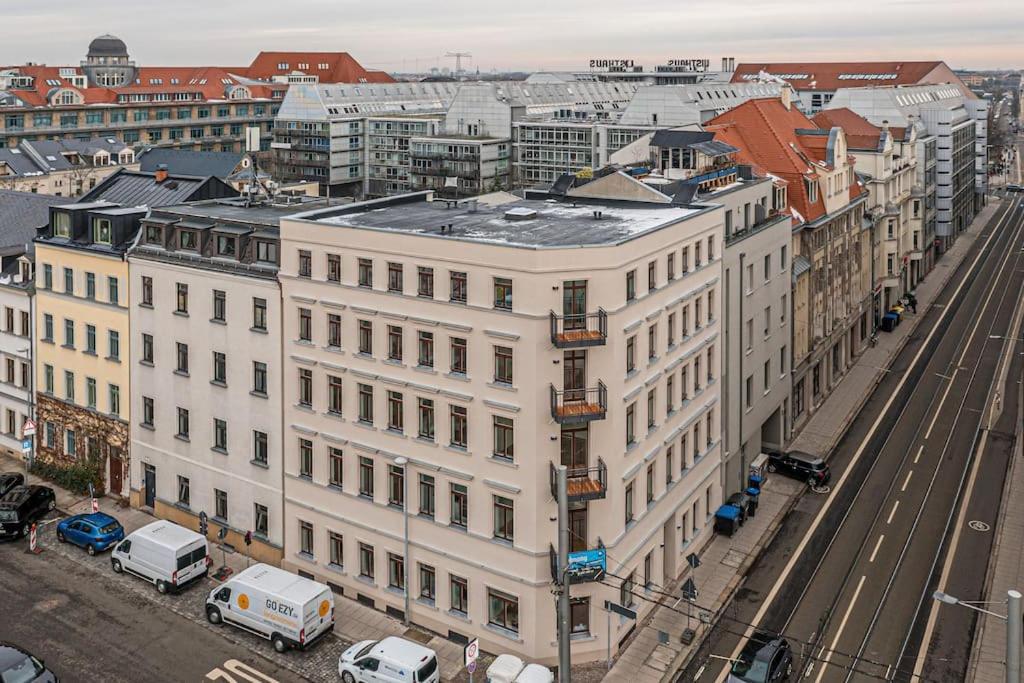 Stylisches Zentrales City-Apartment Mit 2 Balkonen Lipsko Exteriér fotografie