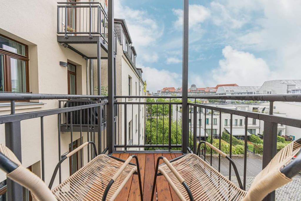 Stylisches Zentrales City-Apartment Mit 2 Balkonen Lipsko Exteriér fotografie